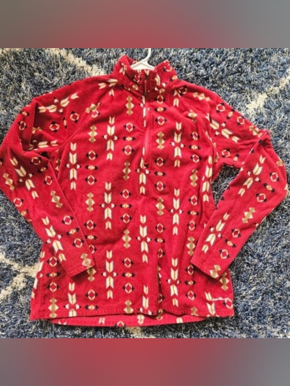 🎉 4 Items/$15 🎉 Eddie Bauer Women's Plush Red Hooded Fleece